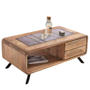 Solid Wood INDIANA Dusk Coffee Table with Drawer